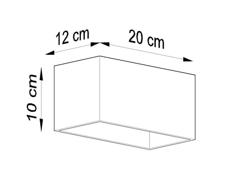 QUAD MAXI lampă de perete alb + 2x bec LED G9 3000K cald 4.5W 510lm