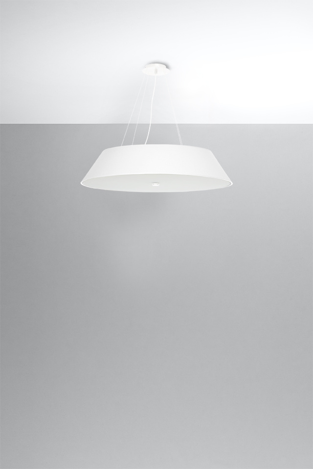 Candelabru VEGA 70 alb + 5x bec LED E27 3000K cald 7.5W 620lm