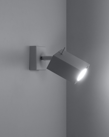 MERIDA 1 lampă de perete alb + 1x bec LED GU-10 4000K rece 7W 630lm