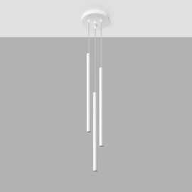Lampă suspendată PASTELO 3P alb