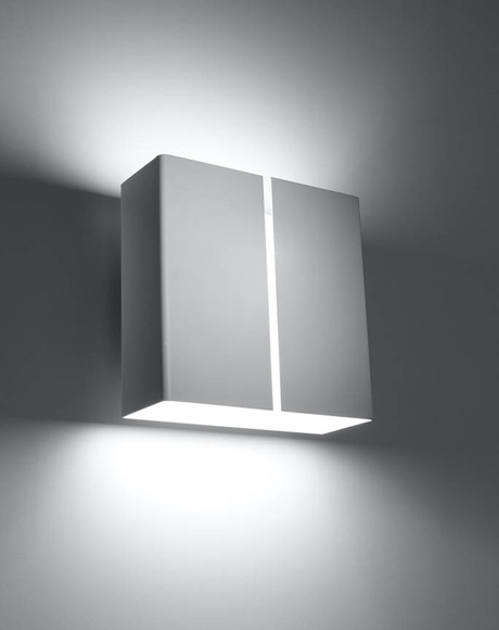 LINEA lampă de perete alb + 2x bec LED G9 4000K rece 4.5W 530lm