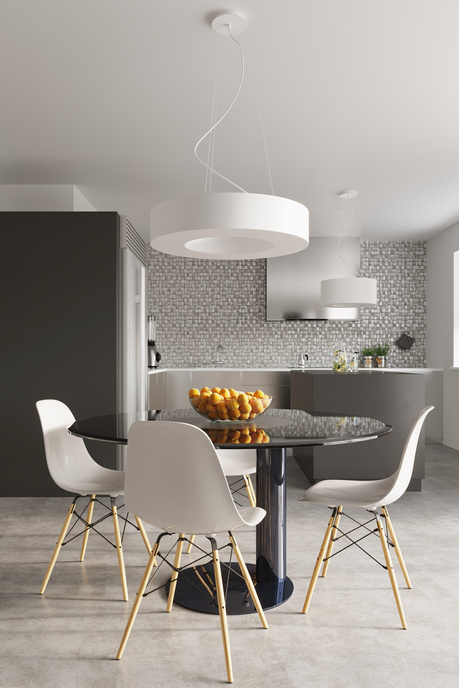 Candelabru SATURNO SLIM 70 alb + 6x bec LED E27 3000K cald 7.5W 620lm