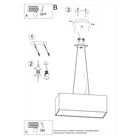 Candelabru SANTA BIS 80 negru