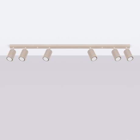 Plafonieră KARBON 6L taupe