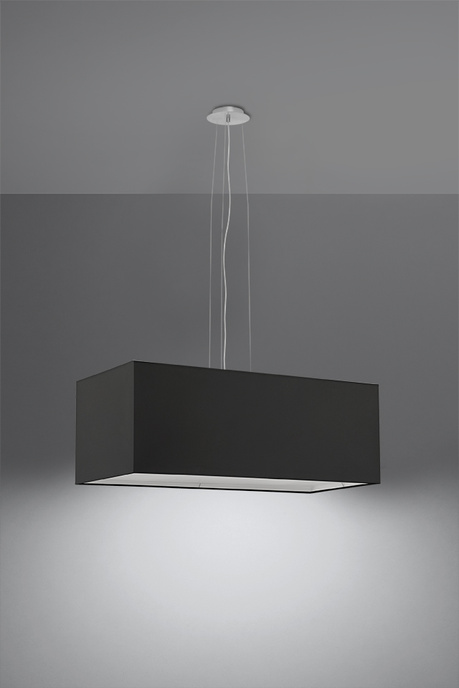 Candelabru SANTA BIS 80 negru 3x Bec LED E27 4000K Rece 7.5W 650lm