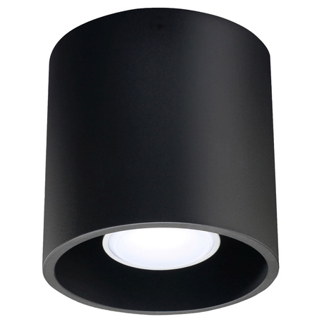 Plafonieră ORBIS 1 negru + 1x bec LED GU-10 4000K rece 7W 630lm