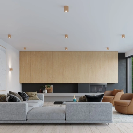 Lampă de perete ORBIS lemn natural