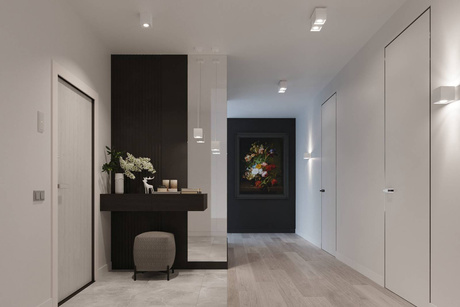 Plafonieră QUAD 1 alb + 1x bec LED GU-10 3000K cald 7W 620lm