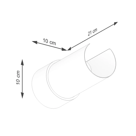 Lampă de perete FLASH alb