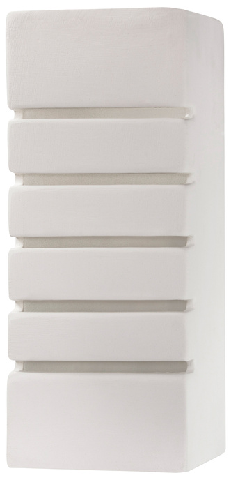 Lampă de perete ceramică SAMIR alb + 1x bec LED E27 4000K rece 7.5W 650lm