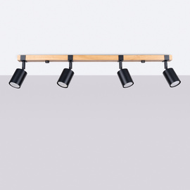 Plafonieră FAGER 4L negru