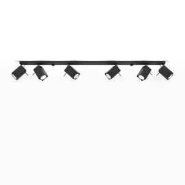 Plafonieră MERIDA 6L negru