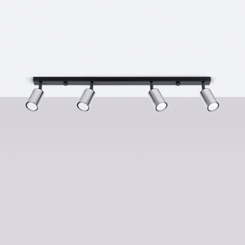 Plafonieră WINX 4L negru/cromo