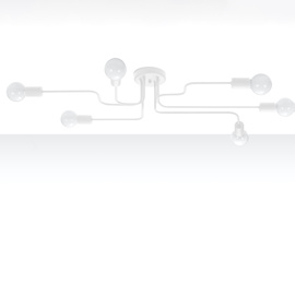 Candelabru VECTOR 6 alb