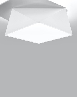 Plafonieră HEXA 35 WHITE + 2 becuri LED E27 4000K Cold 7.5W 650lm