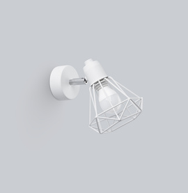 ARTEMIS 1 lampă de perete alb + 1x bec LED E14 4000K Cold 7.5W 680lm