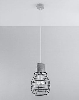 Lampă suspendată LUGO + 1x bec LED E27 3000K Warm 7,5W 620lm