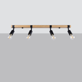 Plafonieră ZUCA 4 negru