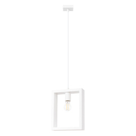 ARIES lampă suspendată alb + 1x bec LED E27 4000K rece 7,5W 690lm