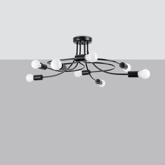 Candelabru LEVAR 8 negru