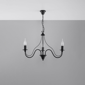 Candelabru MINERWA 3 negru