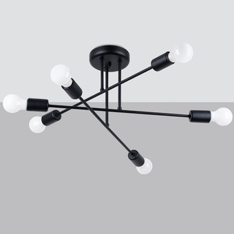 Candelabru NORAH 6R negru