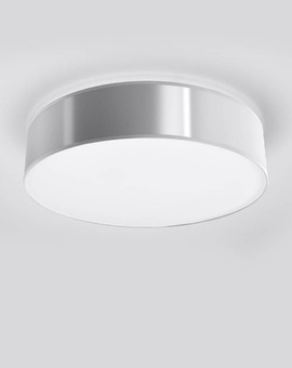 Plafonieră ARENA 25 GREY + 1x bec LED E27 4000K Cold 7.5W 650lm