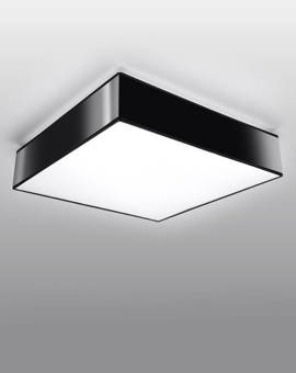 Plafonieră HORUS 25 BLACK + 1x bec LED E27 4000K Cold 7.5W 650lm