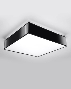 Plafonieră HORUS 45 BLACK + 3x bec LED E27 3000K Warm 7.5W 620lm