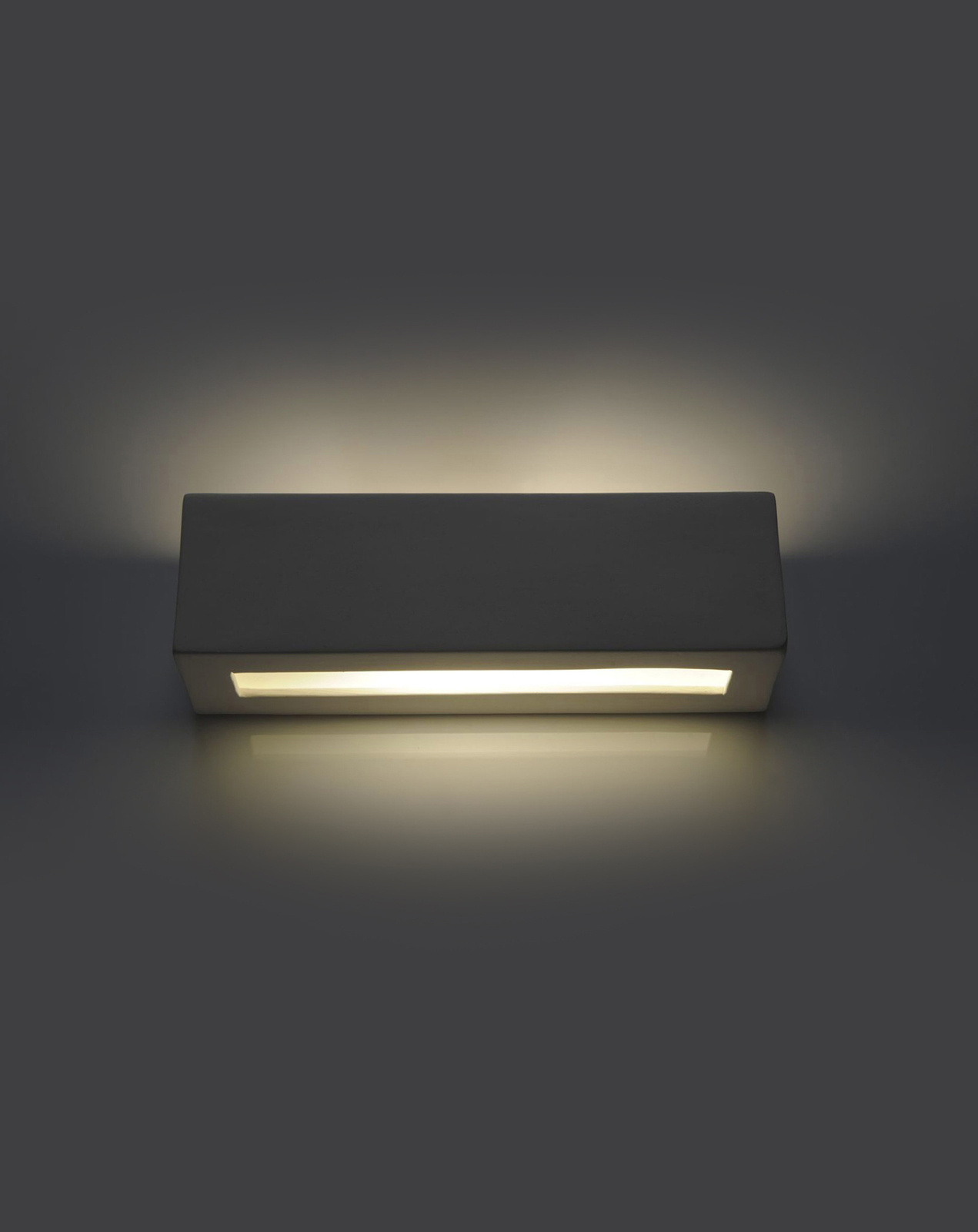 Aplică ceramică VEGA alb + 1x bec LED E27 3000K cald 7.5W 620lm