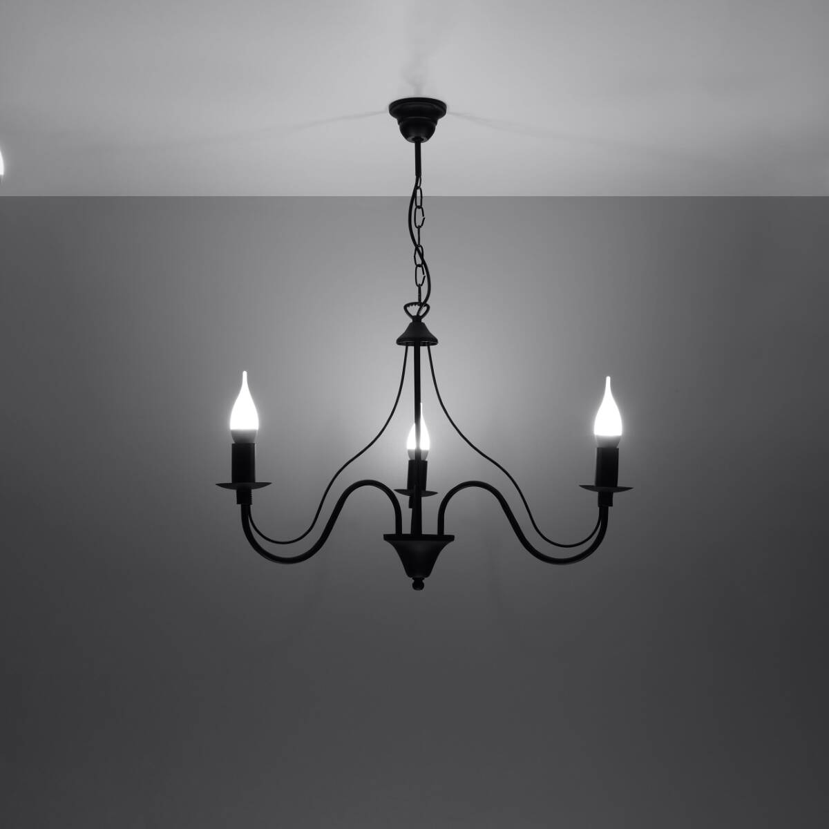 Candelabru MINERWA 3 negru