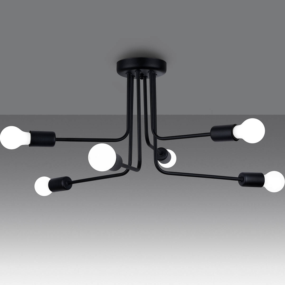 Candelabru NORAH 6 negru