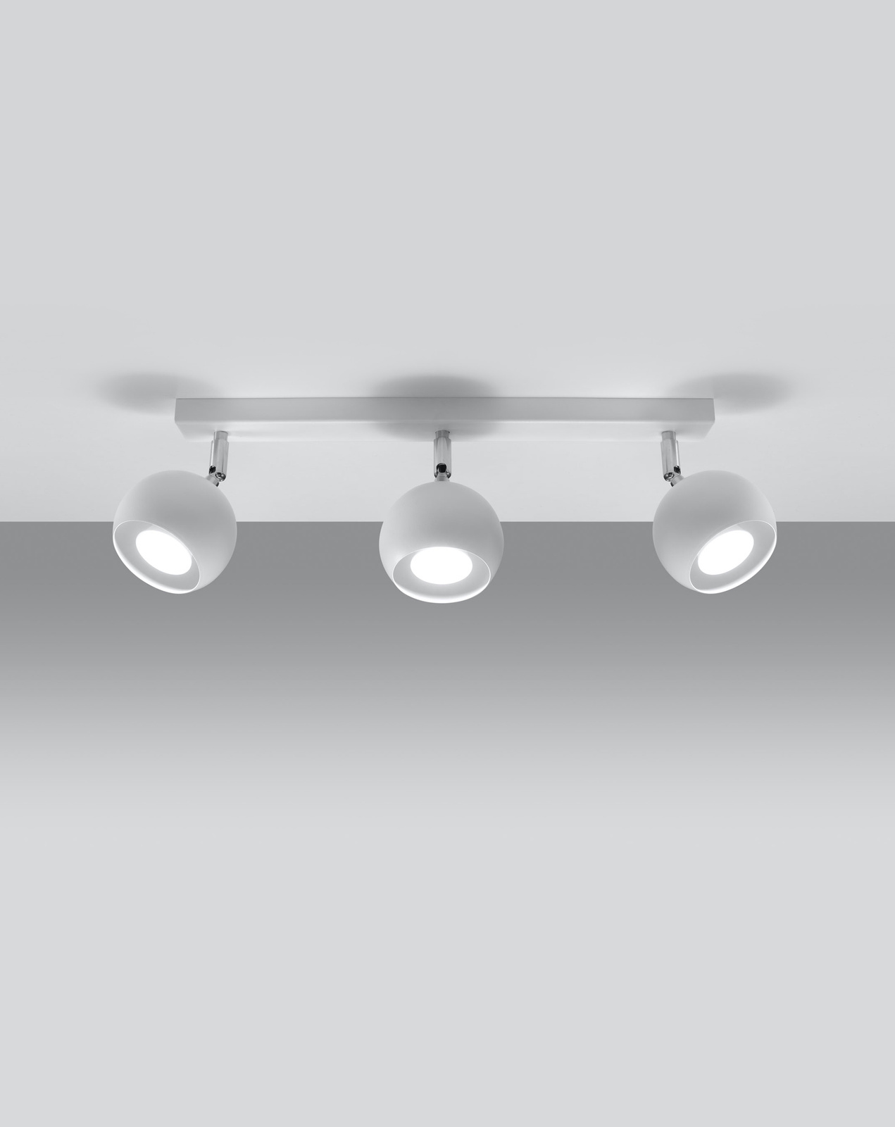 Plafonieră OCULARE 3 alb + 3x bec LED GU-10 3000K cald 7W 620lm