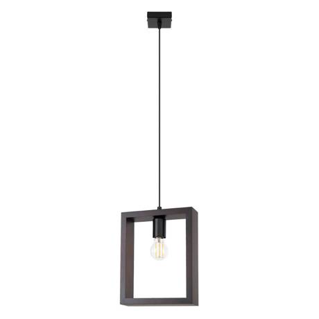 ARIES wenge lampă suspendată + 1x bec LED E27 3000K cald 7.5W 620lm