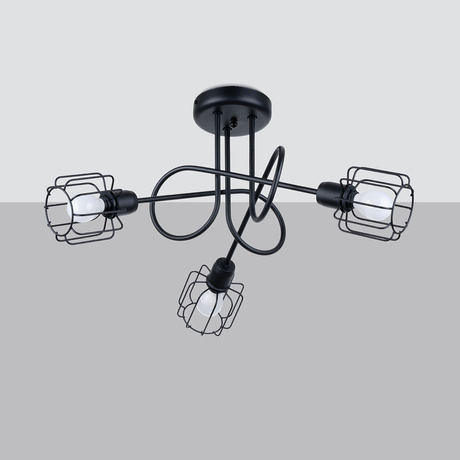 Candelabru BELUCI 3S negru