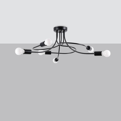 Candelabru LEVAR 6 negru