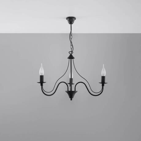 Candelabru MINERWA 3 negru