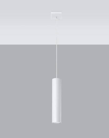 LAGOS 1 lampă suspendată alb + 1x GU-10 LED bec 4000K rece 7W 630lm