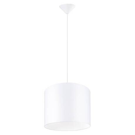 NOVA 30 lampă suspendată alb + 1x bec LED E27 4000K rece 7,5W 690lm